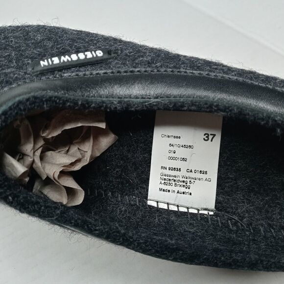 Giesswein Men\'s Open Back Slippers Size 37